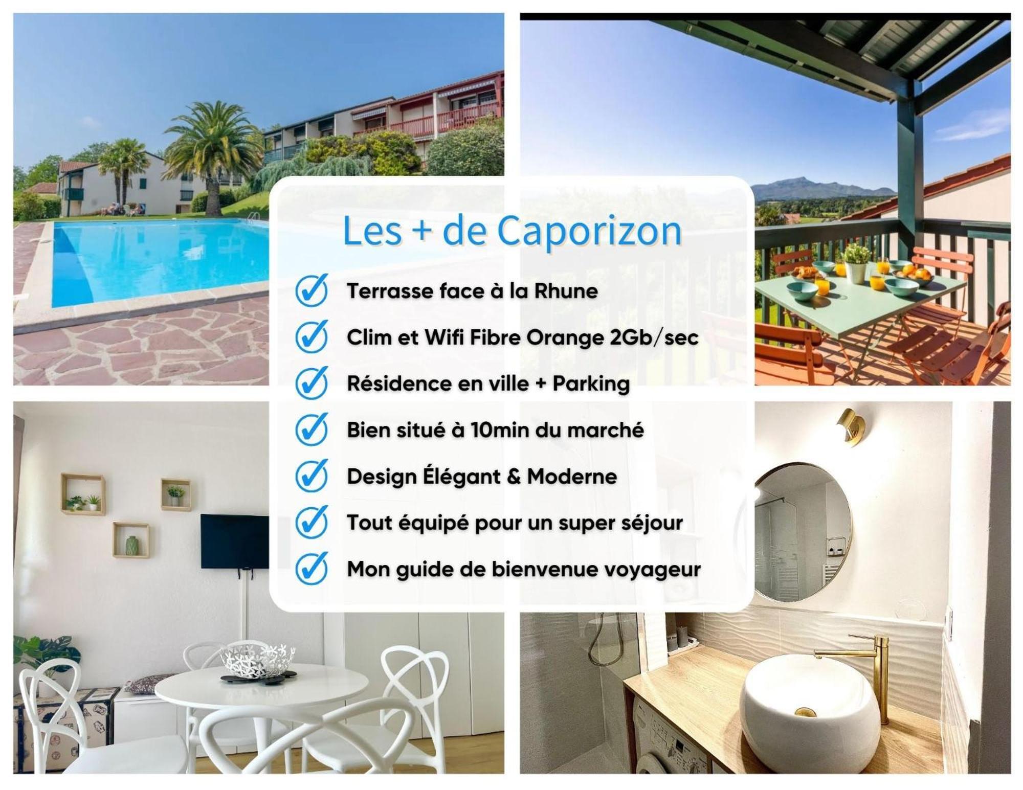شقة Caporizon-Baillenia-T1 Vue Montagne - Piscine St Jean De Luz سان جان دو لوز المظهر الخارجي الصورة