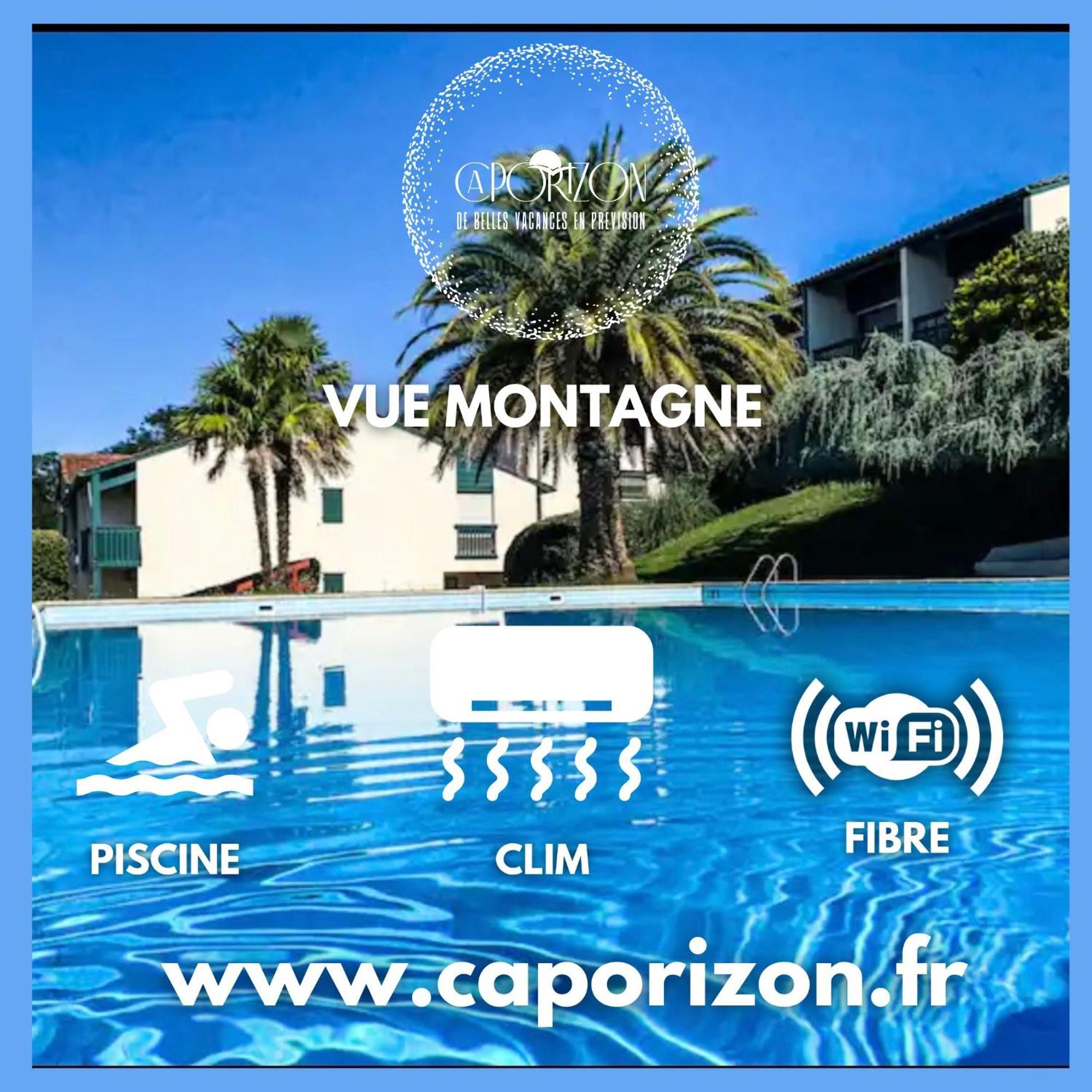 شقة Caporizon-Baillenia-T1 Vue Montagne - Piscine St Jean De Luz سان جان دو لوز المظهر الخارجي الصورة