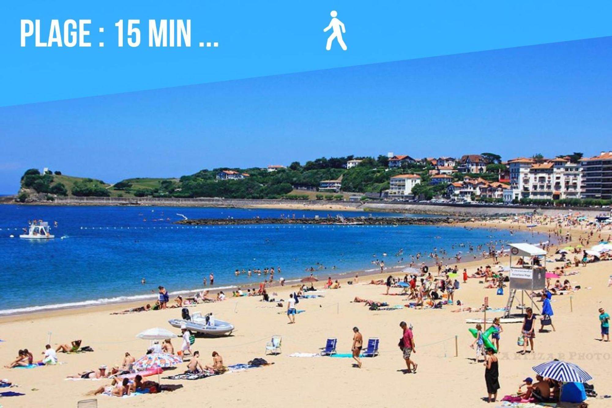شقة Caporizon-Baillenia-T1 Vue Montagne - Piscine St Jean De Luz سان جان دو لوز المظهر الخارجي الصورة